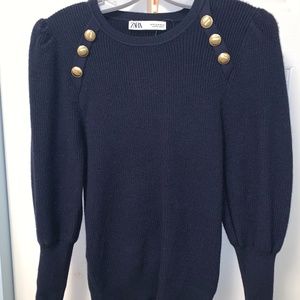 Zara Knit Sweater with Button detail